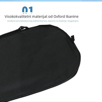 Torba za reket badminton – lagana torba od Oxford platna, vodootporna, bez logotipa, za odrasle, pretinac za 2 lopte