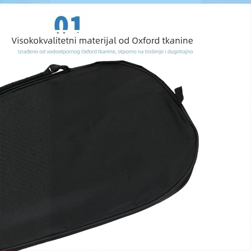 Torba za reket badminton – lagana torba od Oxford platna, vodootporna, bez logotipa, za odrasle, pretinac za 2 lopte