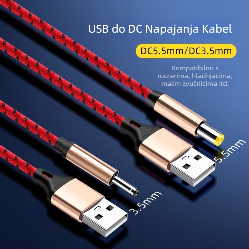 TYPE-C Dual Audio audio kabel, pleteni najlonski omot, bakreno jezgro, kompatibilno s 3,5 mm uređajima