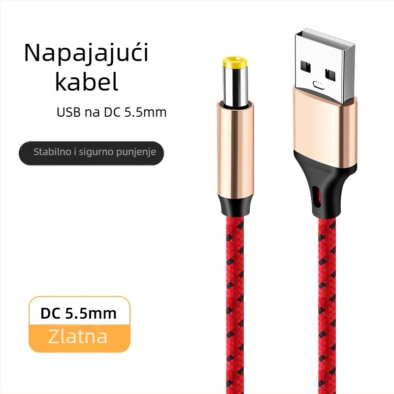 TYPE-C Dual Audio audio kabel, pleteni najlonski omot, bakreno jezgro, kompatibilno s 3,5 mm uređajima