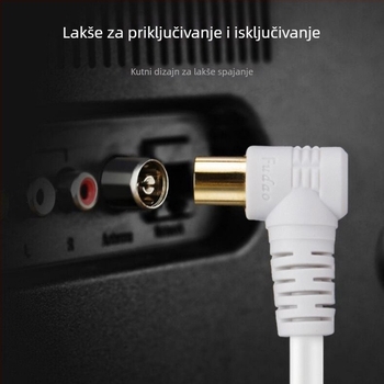HDTV kabel za TV signal s F konektorom, za spoj Set-Top Box i TV, PVC omotač, RoHS certificiran, za audio-video