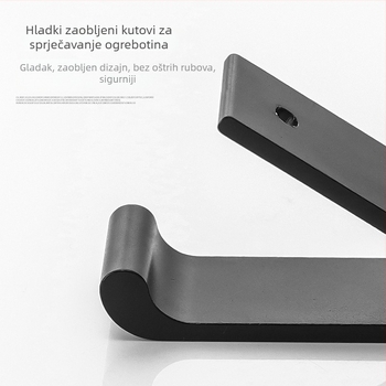 Olefo skriveni kukica za garderobu - bez bušenja, sklopiva, aluminijski spoj, elektroplatirana površina, za vrata/ zid, Model 800, moderni minimalistički stil