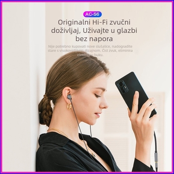 Type-C na 3,5 mm DAC adapter za slušalice za mobilne telefone