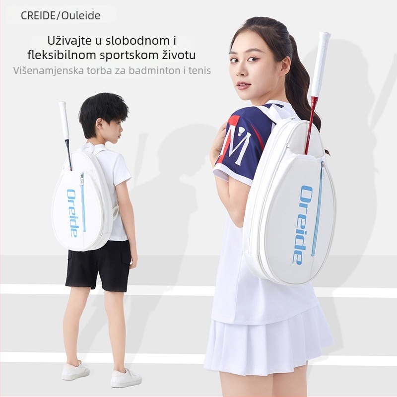 Torba za badminton/reket s crossbody naramenicom, PVC koža, vodootporna tkanina, Oreide marka, za odrasle, za badminton i tenis
