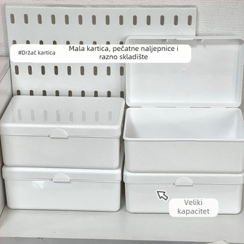 Stolna kutija za pohranu – PP plast, 100% novi materijal – 1 L kapacitet – moderni minimalistički dizajn – otporna na prašinu