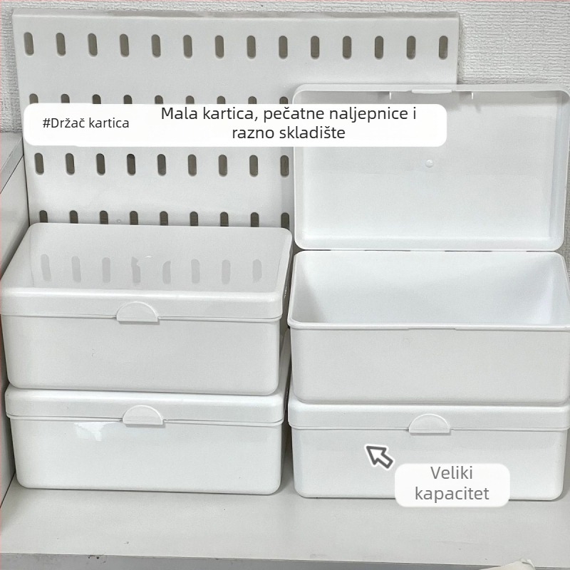 Stolna kutija za pohranu – PP plast, 100% novi materijal – 1 L kapacitet – moderni minimalistički dizajn – otporna na prašinu
