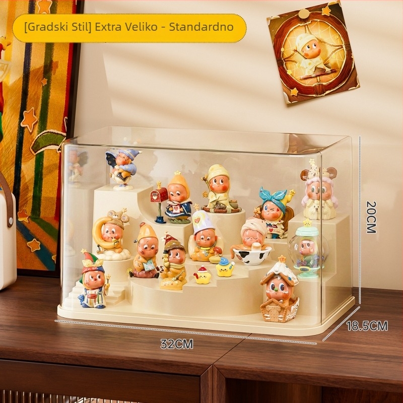 Vitrina za Blind Box, Model 8018-1, PET+ABS proziran materijal, Kapacitet 18 L, Zatvorena, Mogućnost prilagodbe
