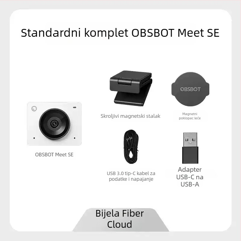 OBSBOT Meet SE 4K kamera za prijenos uživo USB 3.0 autofokus s ugrađenim mikrofonom za stolno računalo i videokonferencije (100fps)