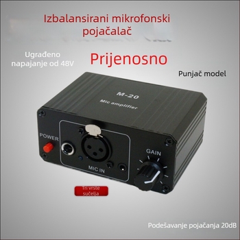 Rhythm Imagination M-20 audio sučelje s 48V fantom napajanjem za kondenzatorske i dinamičke mikrofone