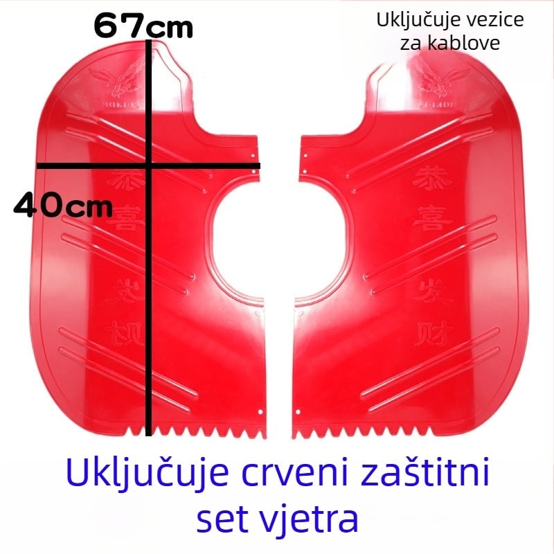 Prednji blatnik za motocikl sa vjetrobranom — Dodatak, Otporan na habanje, Zaštita od vjetra