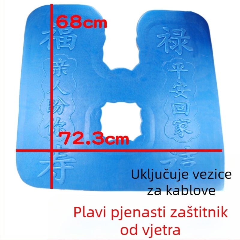 Prednji blatnik za motocikl sa vjetrobranom — Dodatak, Otporan na habanje, Zaštita od vjetra