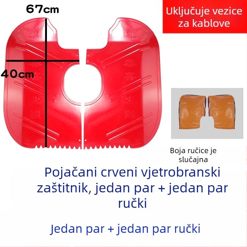 Prednji blatnik za motocikl sa vjetrobranom — Dodatak, Otporan na habanje, Zaštita od vjetra