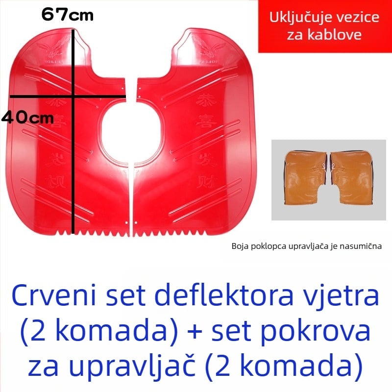 Prednji blatnik za motocikl sa vjetrobranom — Dodatak, Otporan na habanje, Zaštita od vjetra