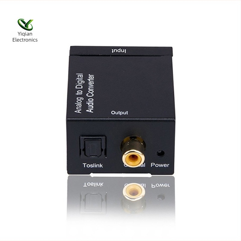 Audio i video pretvarač s optičkim vlaknom, analogni RCA na SPDIF, model Yq-6, kabel duljine 0.8 m, rezolucija 1920x1440