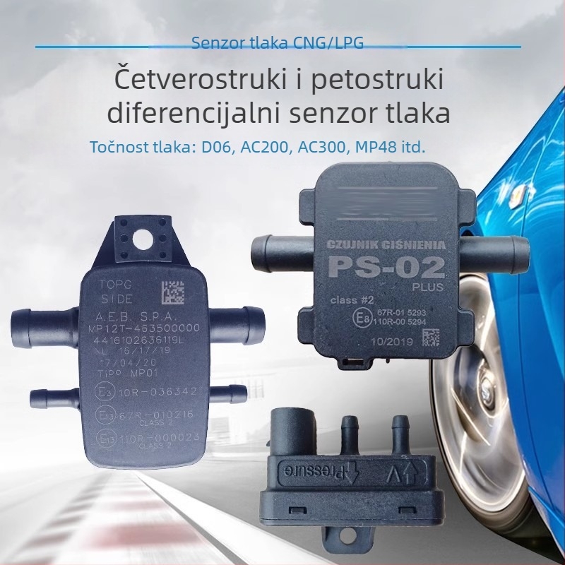 Senzor diferencijalnog tlaka za LPG/CNG vozni plin sustav, model D06 AC300, 4-vodični / 5-vodični