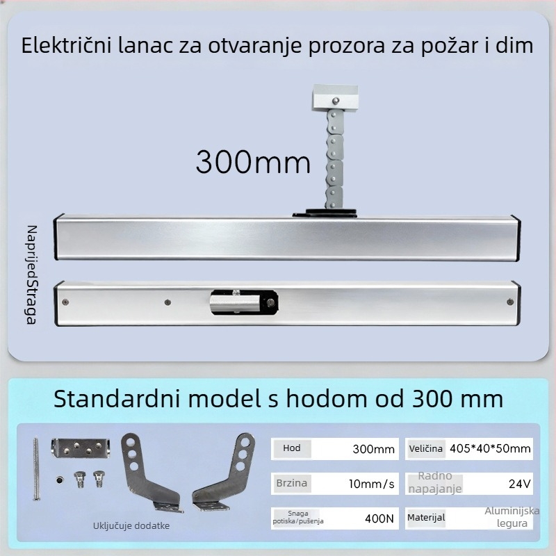 Tuozhida električni otvarač prozora, aluminijska legura, moderni minimalistički stil, za prozore