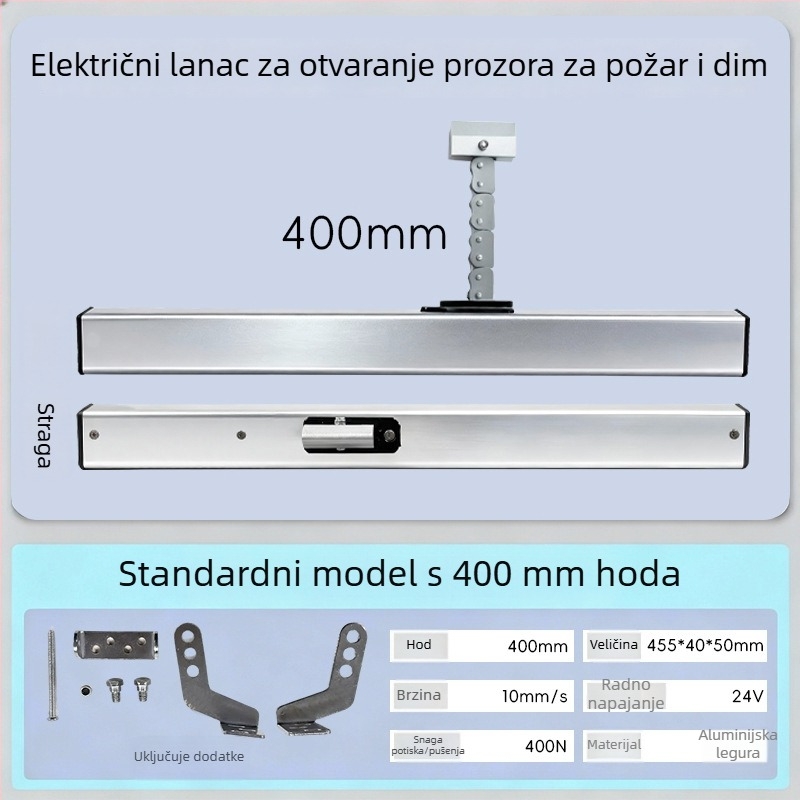 Tuozhida električni otvarač prozora, aluminijska legura, moderni minimalistički stil, za prozore