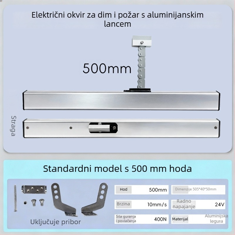 Tuozhida električni otvarač prozora, aluminijska legura, moderni minimalistički stil, za prozore