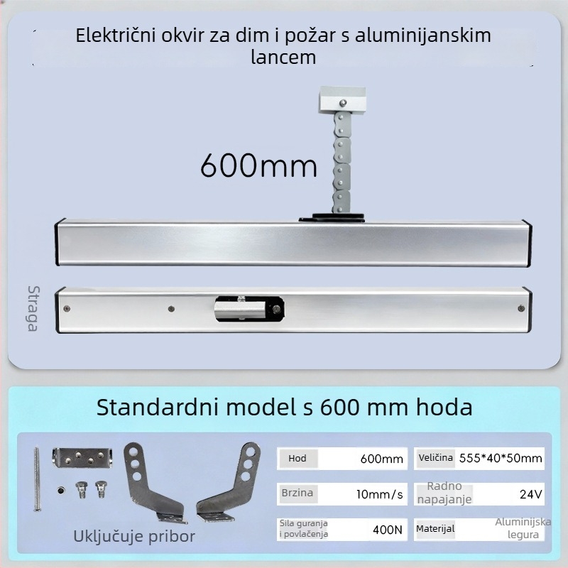 Tuozhida električni otvarač prozora, aluminijska legura, moderni minimalistički stil, za prozore
