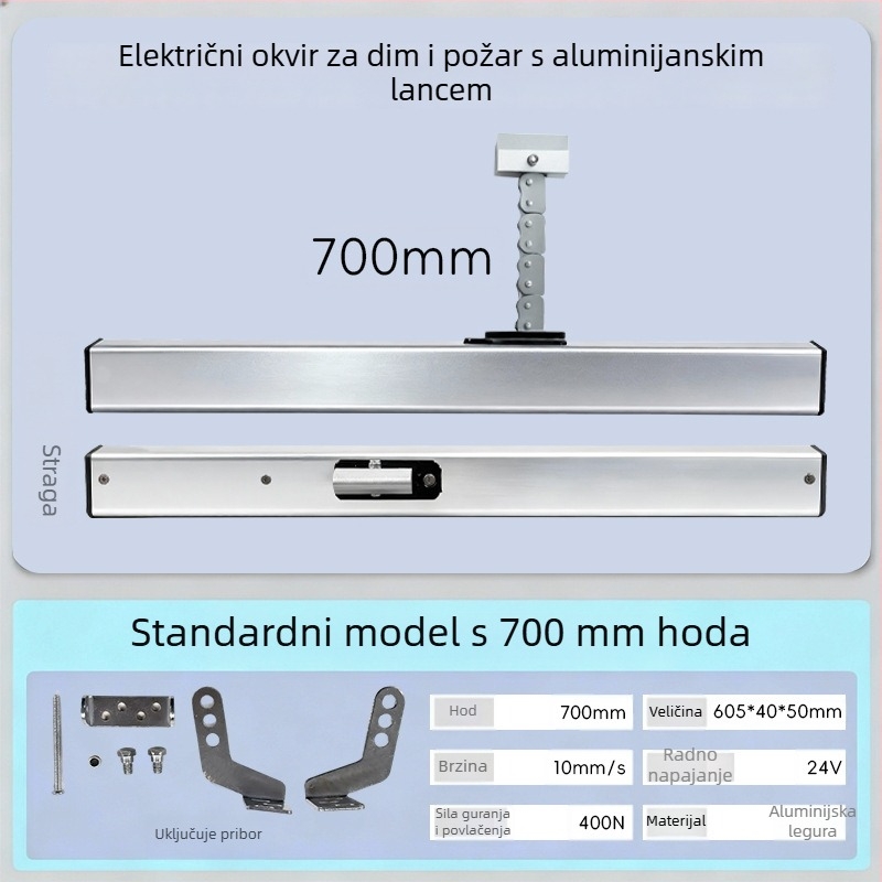 Tuozhida električni otvarač prozora, aluminijska legura, moderni minimalistički stil, za prozore