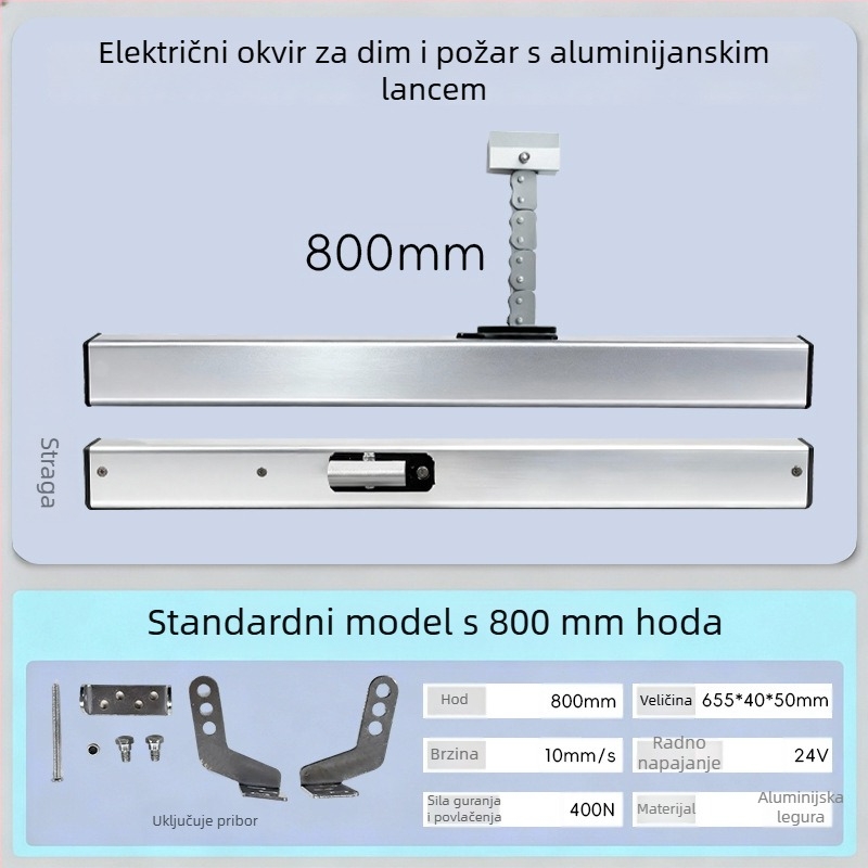 Tuozhida električni otvarač prozora, aluminijska legura, moderni minimalistički stil, za prozore