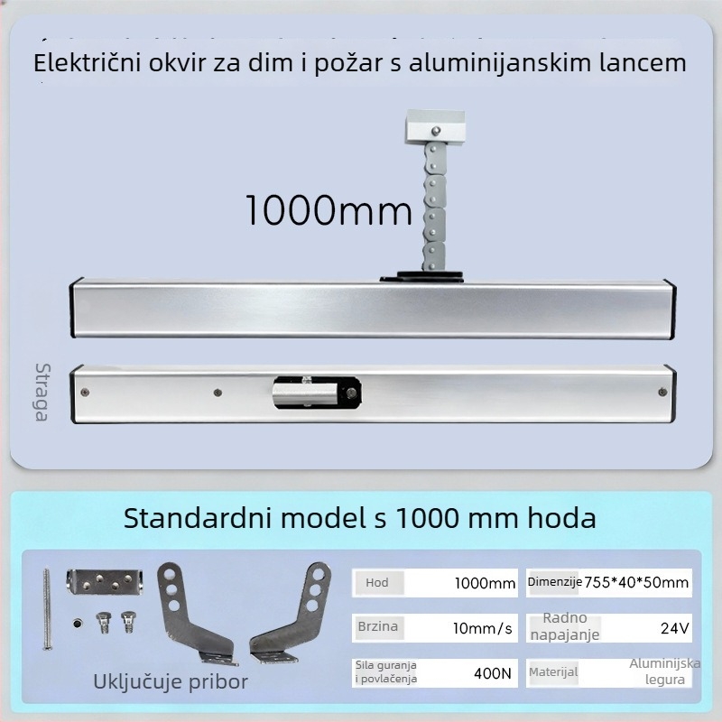 Tuozhida električni otvarač prozora, aluminijska legura, moderni minimalistički stil, za prozore
