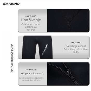 Sharkcono Neopren jednoplošni wetsuit s dugim rukavima i nogavicama – zadržava toplinu; unisex; za ronjenje