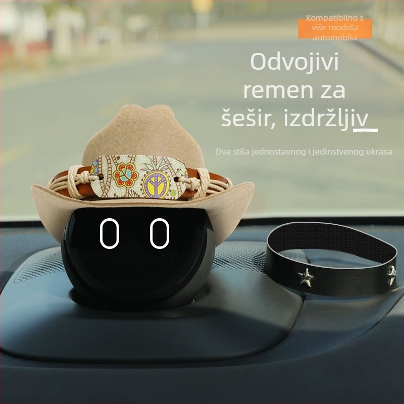 Che Zhiqian Retro Tekstilna Robotička Kaciga - Dekorativni Uredaj za Središnju Konzolu