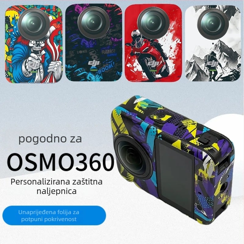 DJI Osmo 360 zaštitni naljepnica komplet s promjenom boje i otpornim na ogrebotine (Model Osmo 360, Šifra 915230)