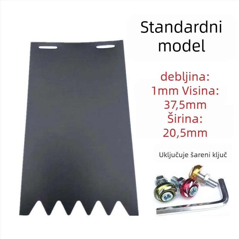 Stražnji blatnik kotača, univerzalni, prošireni i debeli, za motocikle, električna vozila i tricikle