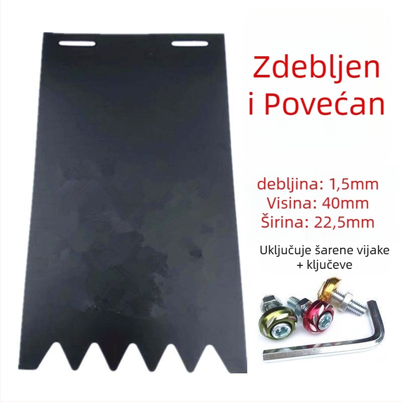 Stražnji blatnik kotača, univerzalni, prošireni i debeli, za motocikle, električna vozila i tricikle