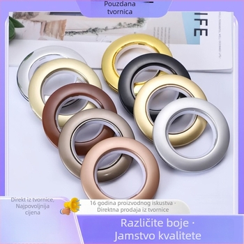 Zavjesni prsten 770 Romanski krug, dodaci za zavjese, ABS materijal, za viseće zavjese, kompatibilan sa šipkom za zavjese