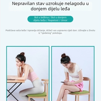 Jastuk od memorijske pjene za trudnoću i dojenje — ergonomska podrška držanja tijela, moderan jednostavan stil