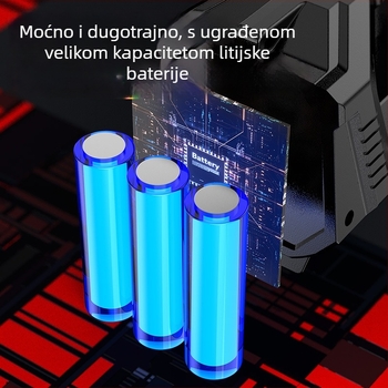 USB eksplozijski otporna LED baterija s COB bočnim svjetlom, vodootporna vanjska svjetiljka za nuždu, 5W, 1200mAh, USB punjenje, domet 100–200m