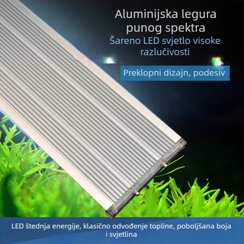 LED lampica za akvarij s biljkama, potpuno spektrum, nosač, 12W