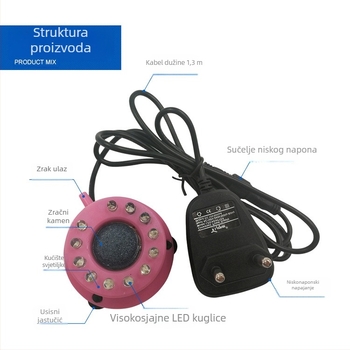 LED svjetlo za akvarij s mjehurićima – promjenjiva boja, dekorativno osvjetljenje (Materijal: Plastika; Snaga: 1W; Funkcija: pejzažno uređenje; Težina: 0,3 kg; Podrijetlo: Guangdong)