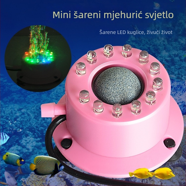 LED svjetlo za akvarij s mjehurićima – promjenjiva boja, dekorativno osvjetljenje (Materijal: Plastika; Snaga: 1W; Funkcija: pejzažno uređenje; Težina: 0,3 kg; Podrijetlo: Guangdong)