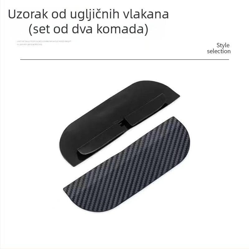 Chenyi ABS univerzalni automobilni dodatak za mrtve kutove – 360° retrovizor s zaštitom od kiše, univerzalna kompatibilnost, ugradnja klip + ljepilo