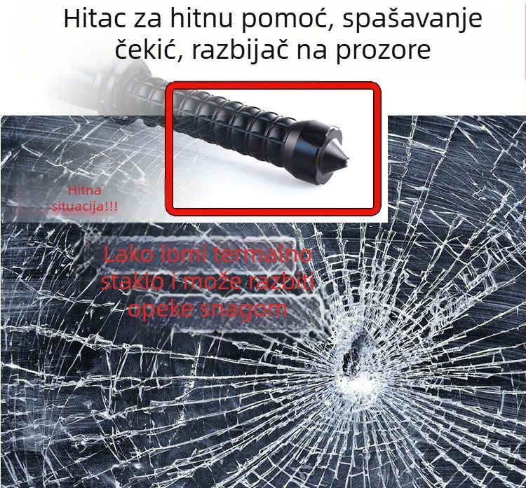 LED svjetiljka za samoodbranu s COB i 3W LED (3W + COB; baterija 18650 800 mAh; 360° rotacija; ručno pokretanje)