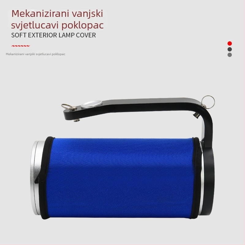 Ručni pretraživački reflektor visokog intenziteta za gašenje požara i spašavanje - aluminijska legura, 4x Li‑ion baterije 16850, CREE‑T6 LED, domet 100–200 m, pogodno za ronjenje, istraživanje špilja, patrolu