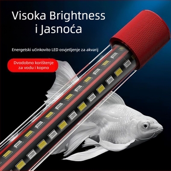 Podvodno akvarijsko osvjetljenje, vodootporno, štedljivo, visokog sjaja za poboljšanje boja i atmosfere
