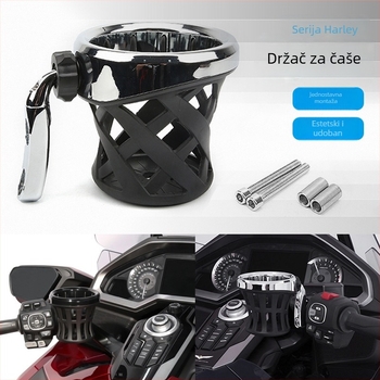 Držač za čašu za motocikl — aluminijska legura, model JH-668, kompatibilan s Honda Gold Wing GL1800 instrument ploča