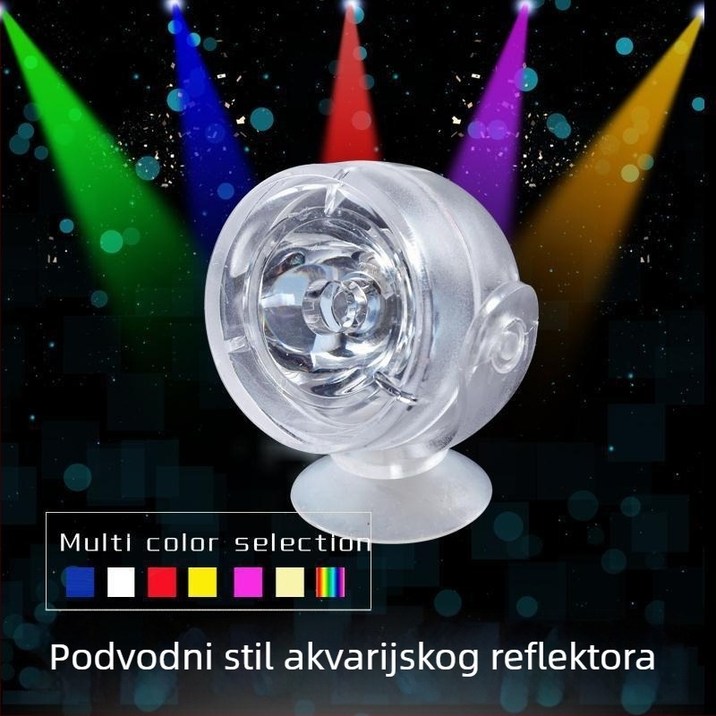 Akvarijska svjetiljka s daljinskim upravljanjem, vodootporna noćna rasvjeta za vodene biljke