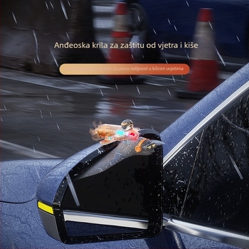 Zaštita kišnog retrovizora od kiše, svjetleći vjetar, dekor automobilske zaštite od kiše; Materijal: PP/PC/PVC; Ljepljenje: ljepilo; Obrada i prilagođavanje: Da