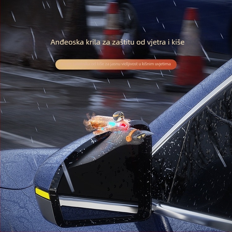 Zaštita kišnog retrovizora od kiše, svjetleći vjetar, dekor automobilske zaštite od kiše; Materijal: PP/PC/PVC; Ljepljenje: ljepilo; Obrada i prilagođavanje: Da