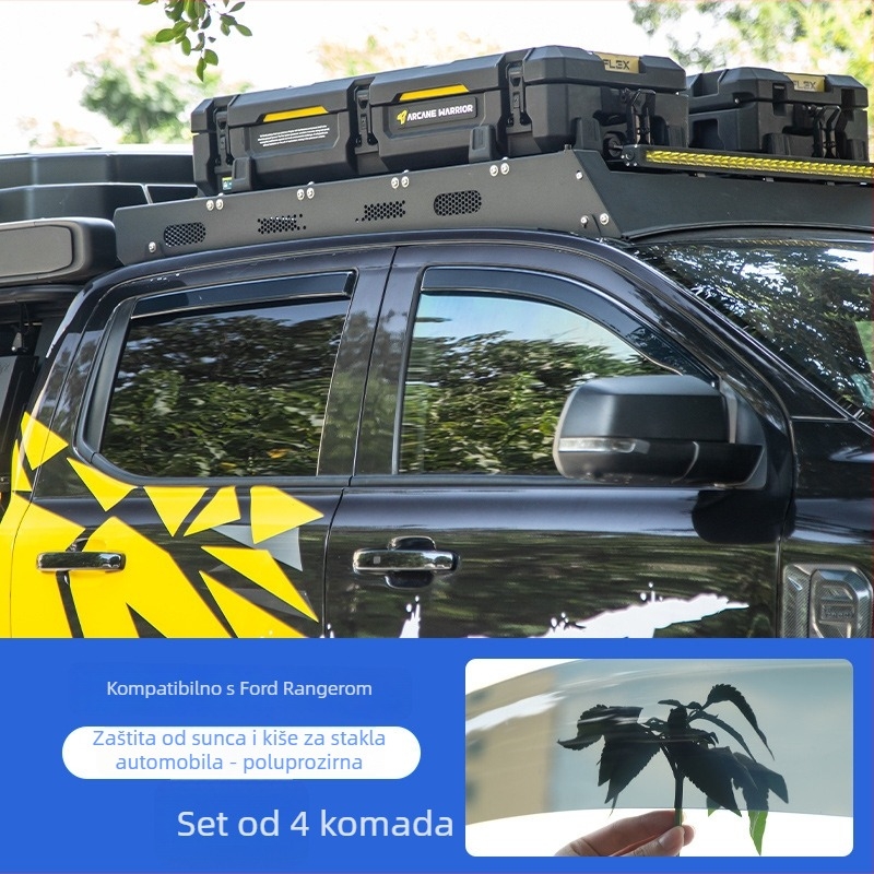 Ford Ranger Ugrađena kišna zaštita za četiri vrata, bez zvuka vjetra, automatski prijenos, 2023–2025