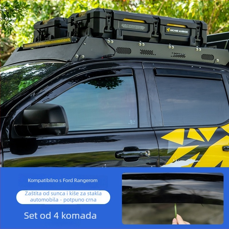 Ford Ranger Ugrađena kišna zaštita za četiri vrata, bez zvuka vjetra, automatski prijenos, 2023–2025