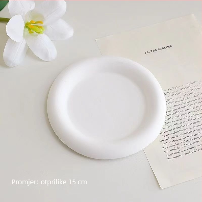 Tava za ukrase za fotografske rekvizite, gips materijal, za fotografiranje proizvoda, težina 0,2