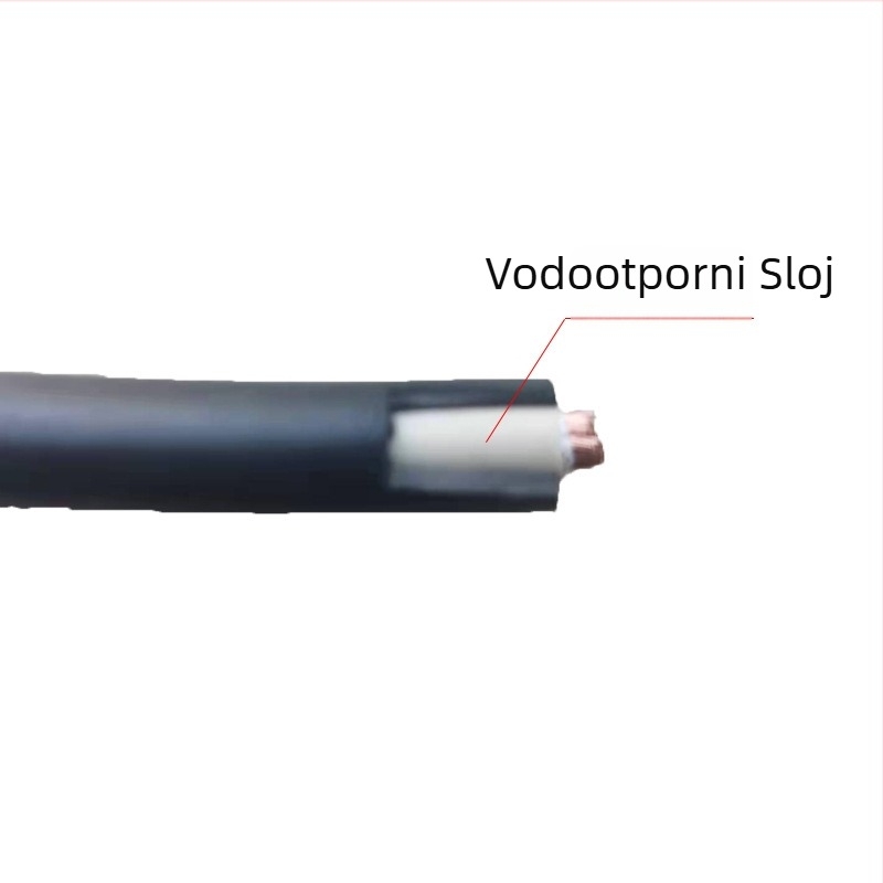 Bakreni kabel za potopne pumpe, 1/3 jezgre, PVC zaštitna ovojnica otporna na ulje, -40 do 70°C, presjek 1.5–300 mm²