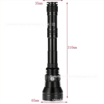 Ručna potapljačka LED svjetiljka — IP68 vodootporna, aluminijsko kućište, 12V, 8000 lm, 26650 2000mAh, 4 sata rada